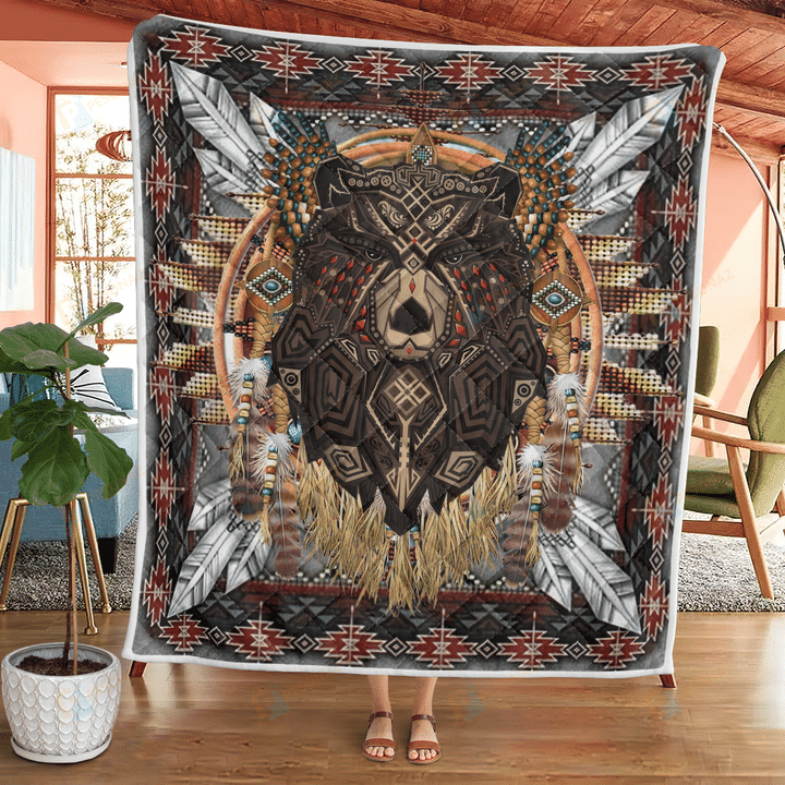 Native American 3D All Over Printed Quilt