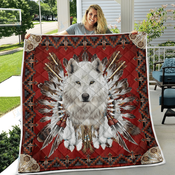 Native American 3D All Over Printed Quilt