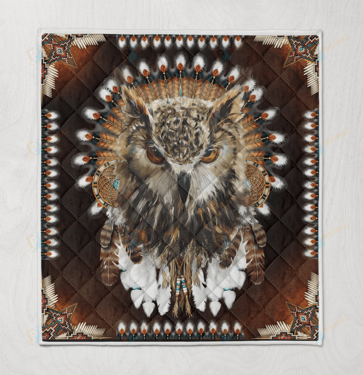 Native American 3D All Over Printed Quilt