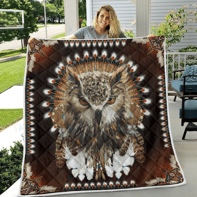 Native American 3D All Over Printed Quilt