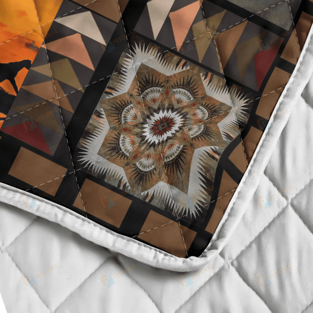 Native American 3D All Over Printed Quilt