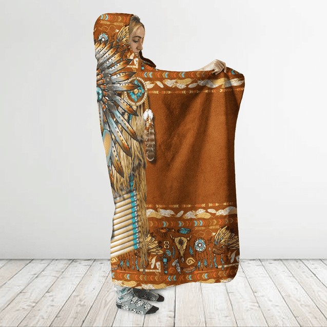 Native American Hooded Blanket