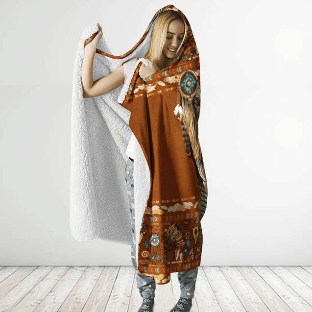 Native American Hooded Blanket