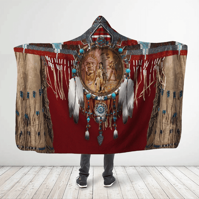 Native American Hooded Blanket