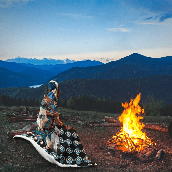 Native American Hooded Blanket