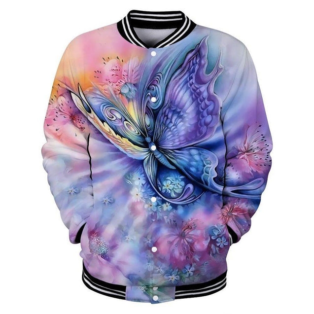 Butterfly Tribal 3D All Over Printed Clothes BF2 NM-Apparel-NM-Baseball Jacket-S-Vibe Cosy™