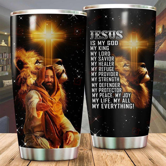 Jesus Is My Everything Stainless Steel Tumbler 20 Oz TA040213-Tumbler-TA-Vibe Cosy™