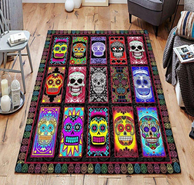 Sugar Skull Rug TA07292003-Rug-TA-3'x5'-Vibe Cosy™