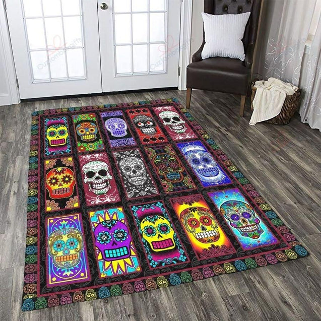 Sugar Skull Rug TA07292003-Rug-TA-3'x5'-Vibe Cosy™