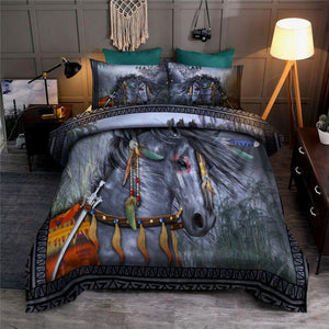 Native Horse Bedding Set TA0706203-Quilt-TA-Twin-Vibe Cosy™