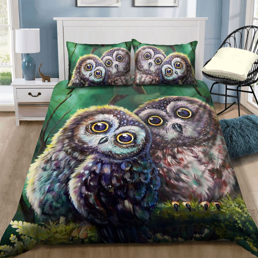 Owl Love For Night Dream Bedding Set SU270601-Quilt-SUN-King-Vibe Cosy™