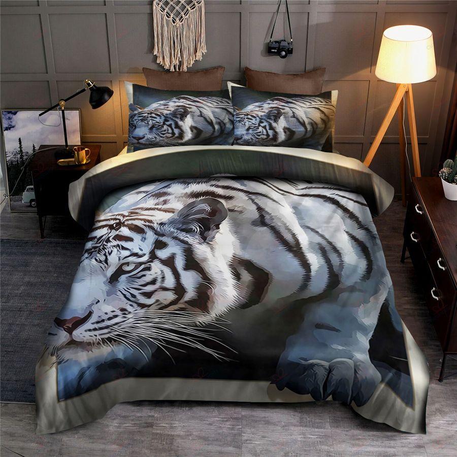 White Tiger Power Bedding Set SU200601-Quilt-SUN-King-Vibe Cosy™