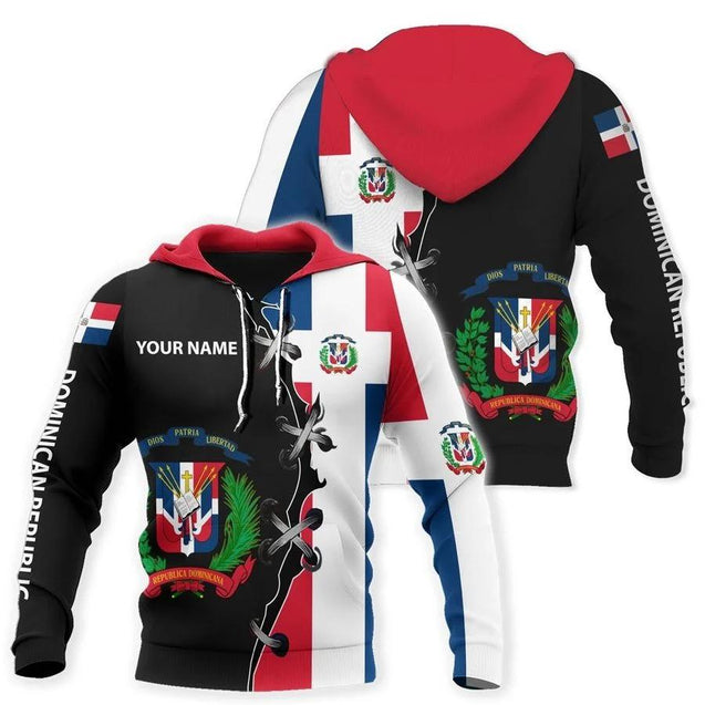 Customize Dominican Republic 3D All Over Print Shirts TA07252002-Apparel-TA-Hoodie-S-Vibe Cosy™