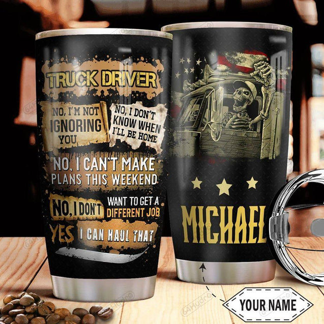 Personalized Trucker Stainless Steel Tumbler 20Oz TN