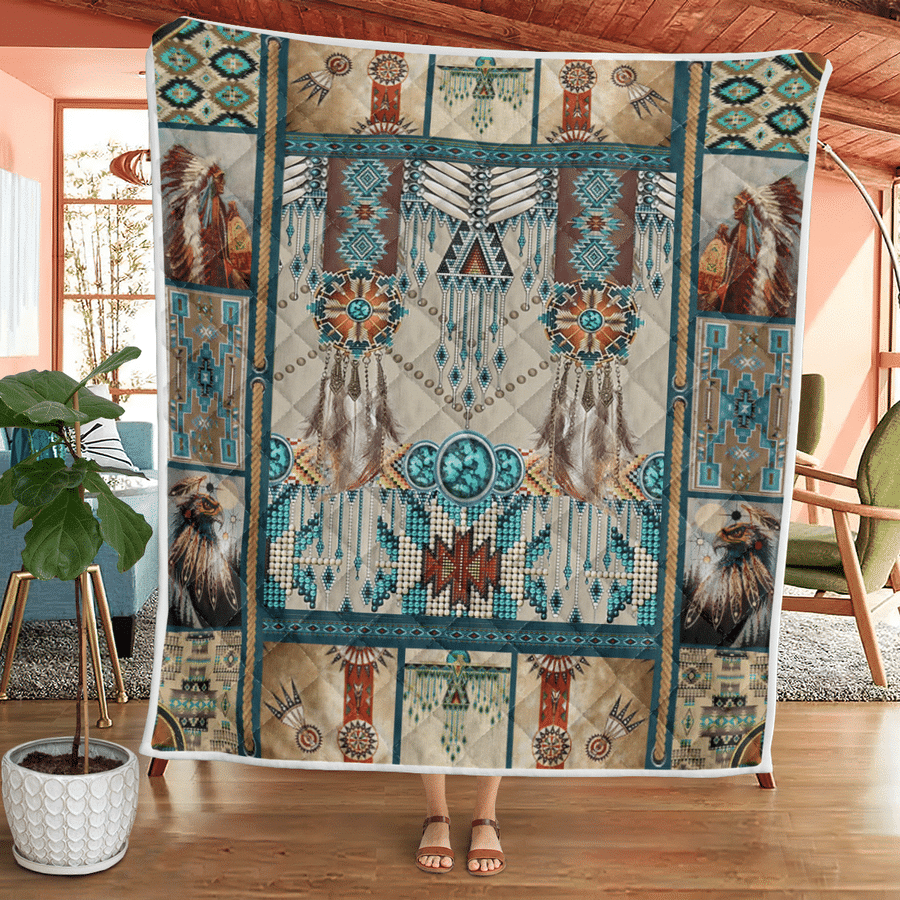 Native American 3D All Over Printed Quilt