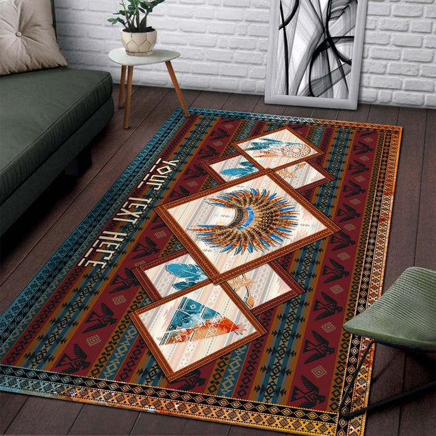 Native American 3D All Over Printed Rug