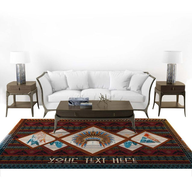 Native American 3D All Over Printed Rug