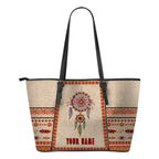 Native American 3D Printed Canvas Tote Bag