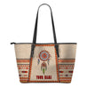 Native American 3D Printed Canvas Tote Bag