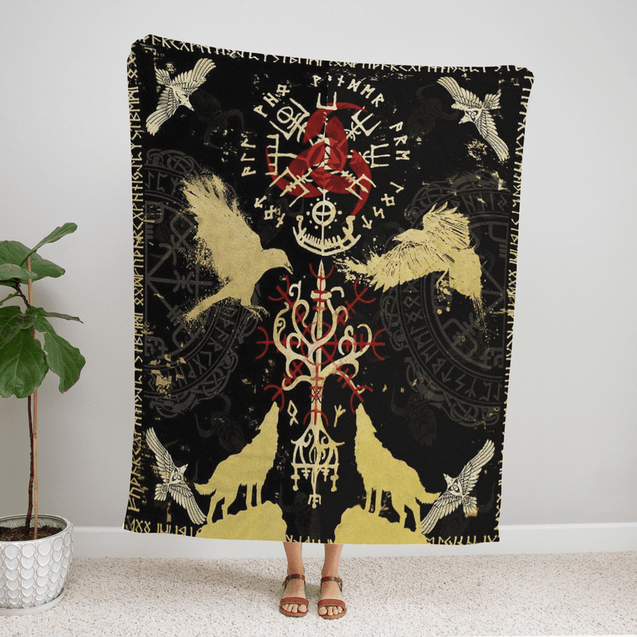 Viking 3D All Over Printed Blanket