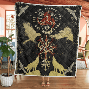 Viking 3D All Over Printed Quilt