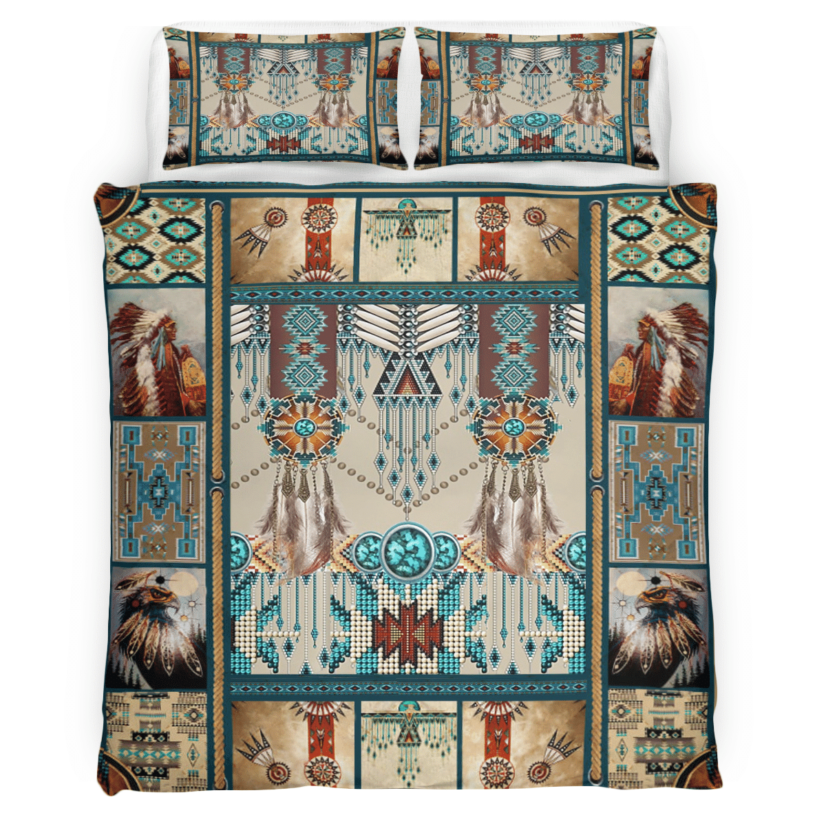Native American 3D All Over Printed Bedding Set