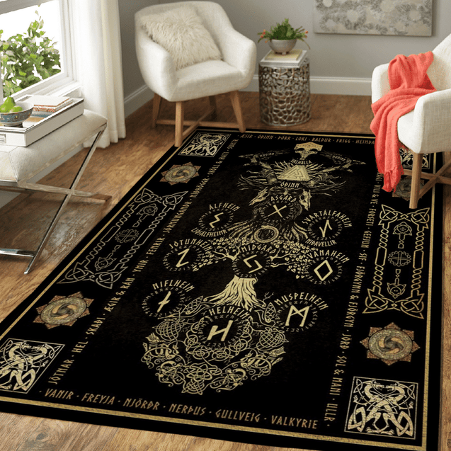 Viking 3D All Over Printed Rug