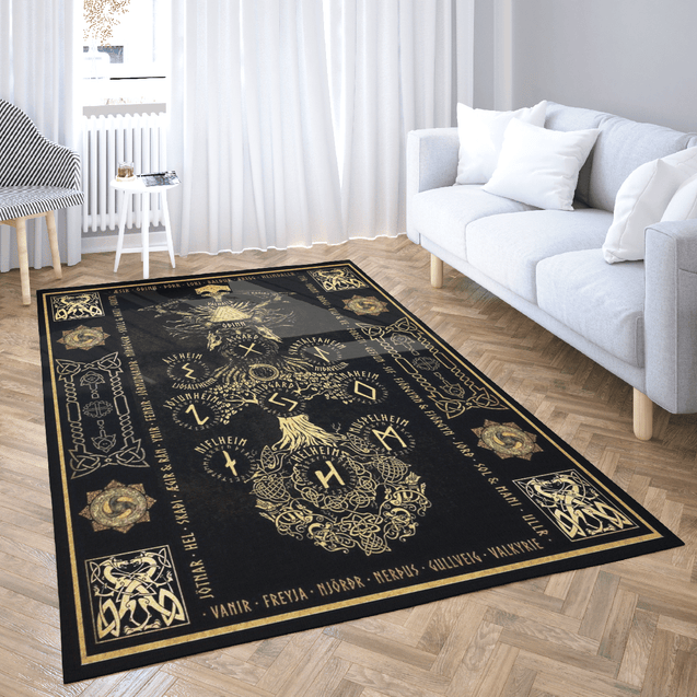 Viking 3D All Over Printed Rug