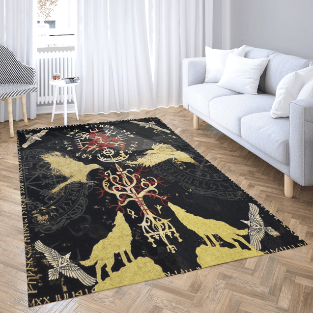 Viking 3D All Over Printed Rug