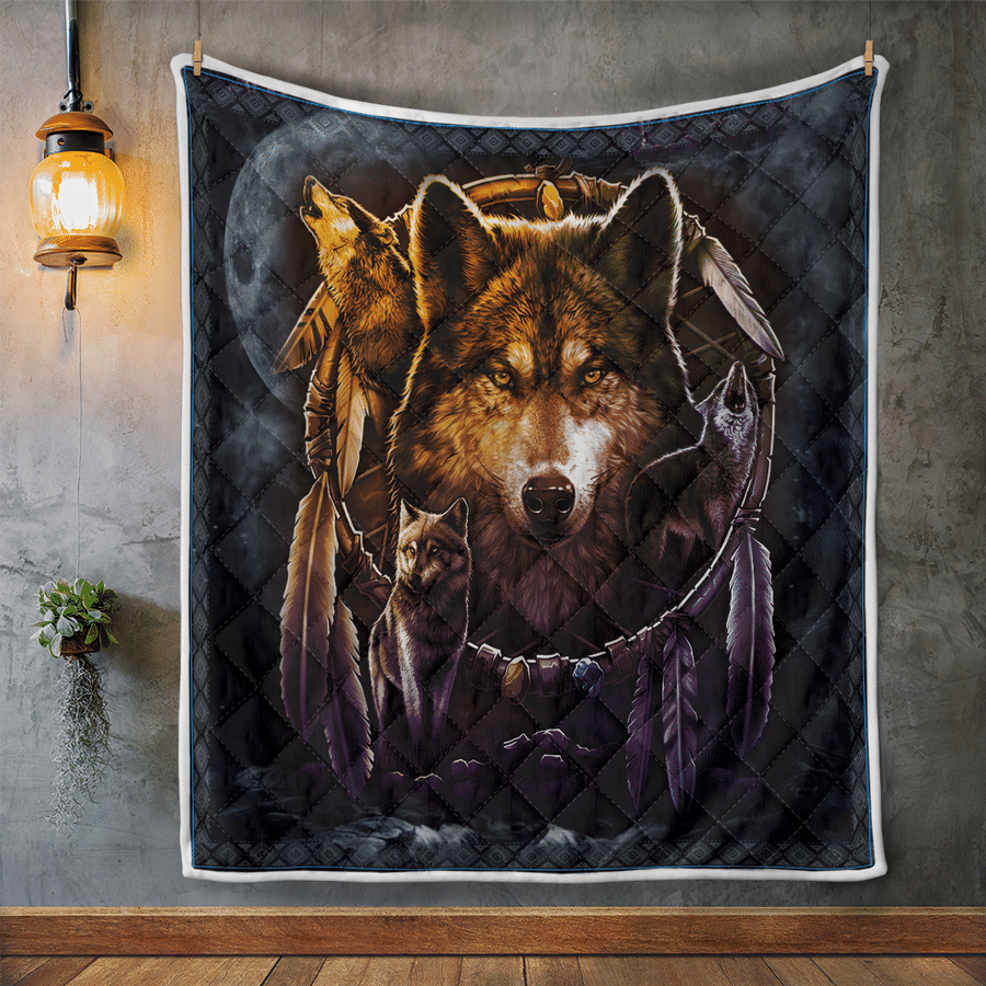 Native American 3D All Over Printed Quilt