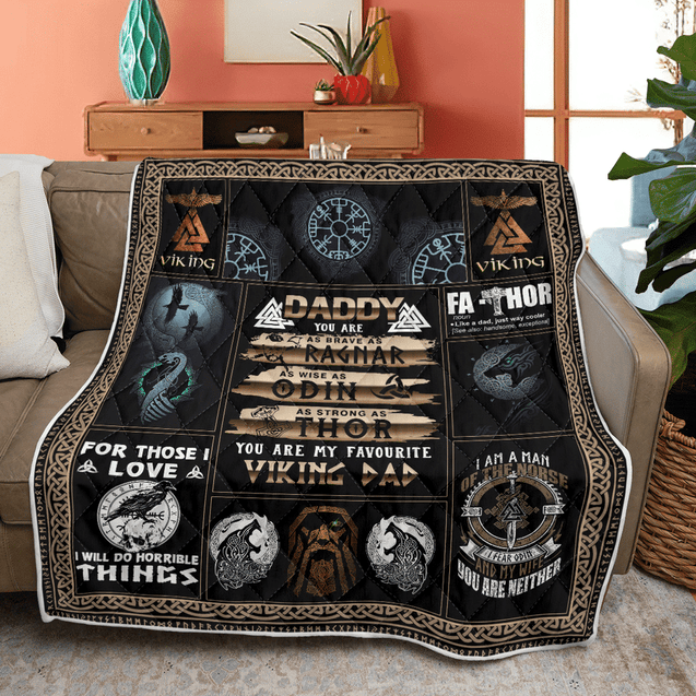 Viking 3D All Over Printed Blanket