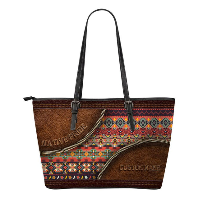 Native American 3D Printed Canvas Tote Bag