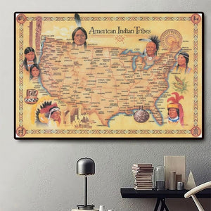 Native American 3D Printed Horizontal Poster