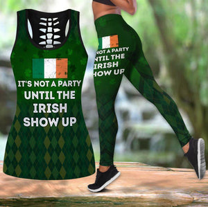 Irish Party Combo Hollow Tank Top And Legging Outfit 24022101.CTQH