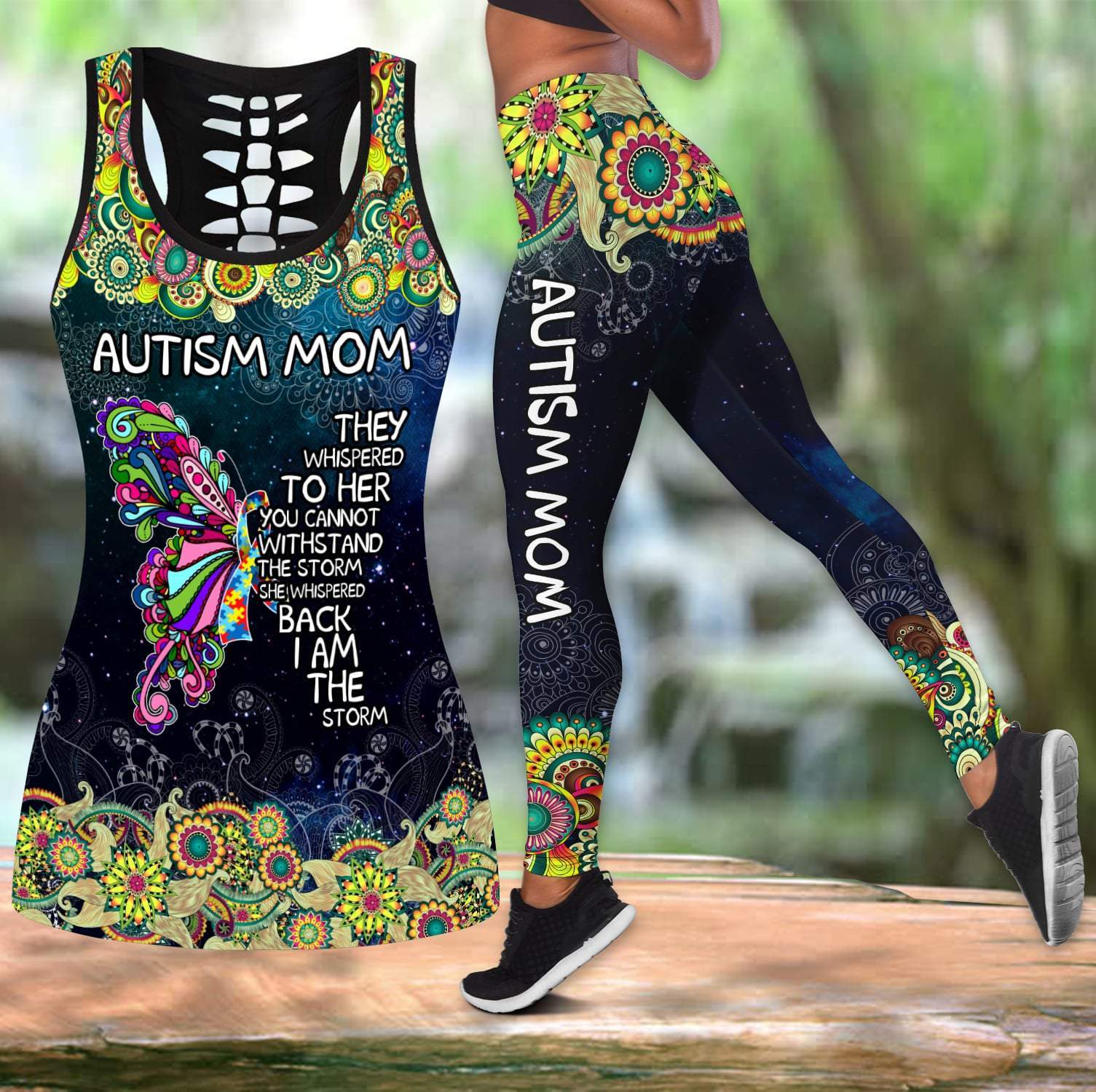 Autism Mom Autism Awearness Combo Tank + Legging