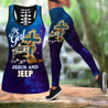 This Girl Runs On Jesus And Jeep Combo Tank Top + Legging DQB09052001