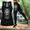 Mexican Aztec Warrior Combo Tank Top + Legging QB07022004-Apparel-TA-S-S-Vibe Cosy™