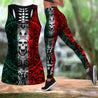 Mexican Aztec Warrior Combo Tank Top + Legging QB07032001S-Apparel-TA-S-S-Vibe Cosy™