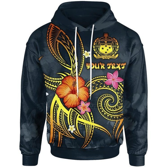 Polynesian Hawaii Personalized Name 3D Unisex Hoodie