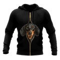 3D Dachshund Love Dog Mom Unisex Shirts