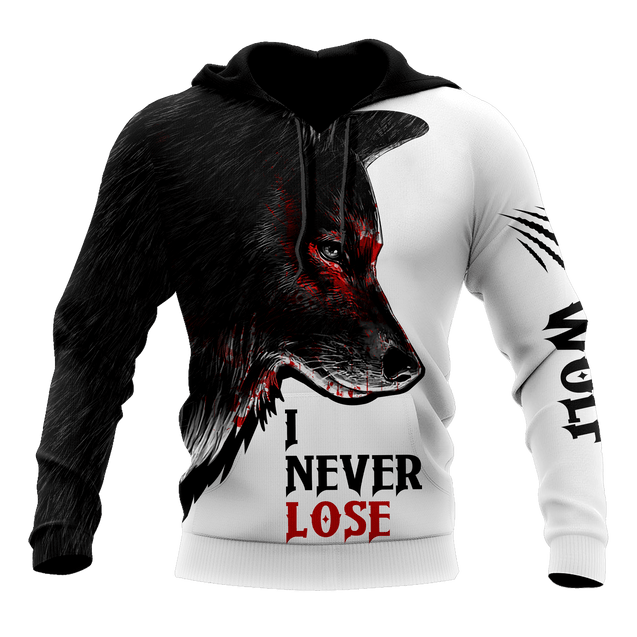 Wolf - I Never Lose 3D All Over Printed Unisex Shirts