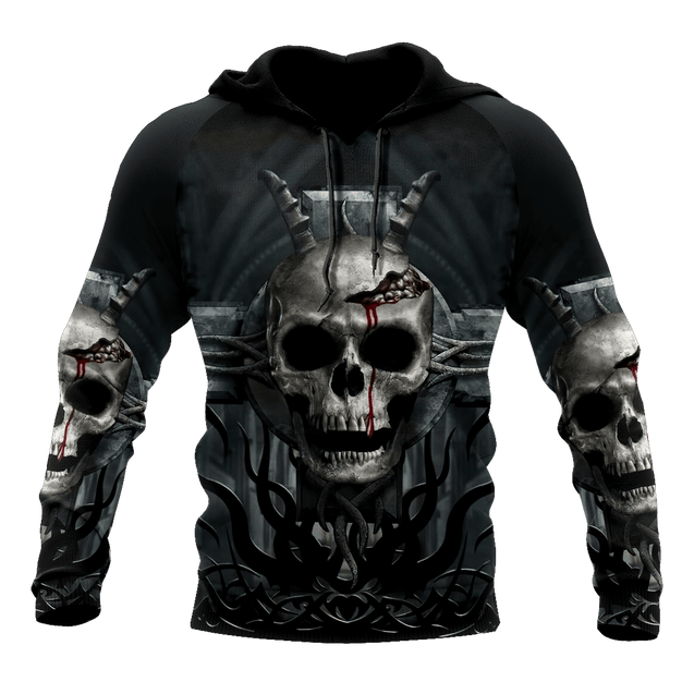 Premium Skull Cross All Over Printed Shirts For Men And Women MEI