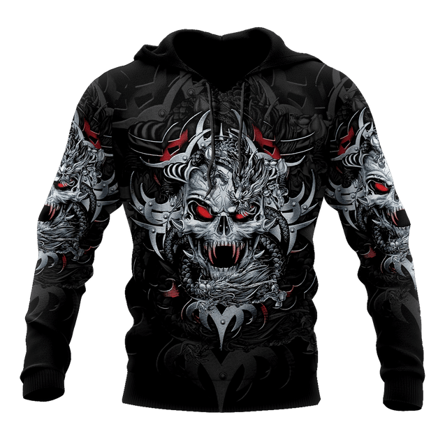 Amazing Skull All Over Printed Hoodie For Men And Women MEI