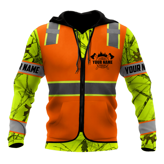 3D Chainsaw Logger Custom Name Unisex Shirts AM102055