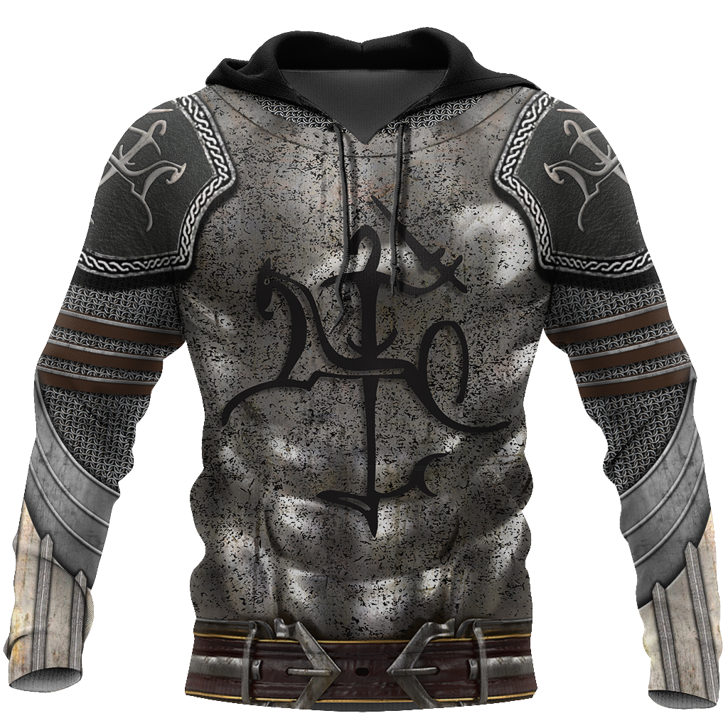 Lithuania Armor Knight Warrior Chainmail 3D All Over Printed Shirts For Men and Women AM120301-Apparel-TT-Hoodie-S-Vibe Cosy™