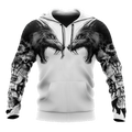 Tattoo wolf 3D hoodie shirt for men and women AM102014S