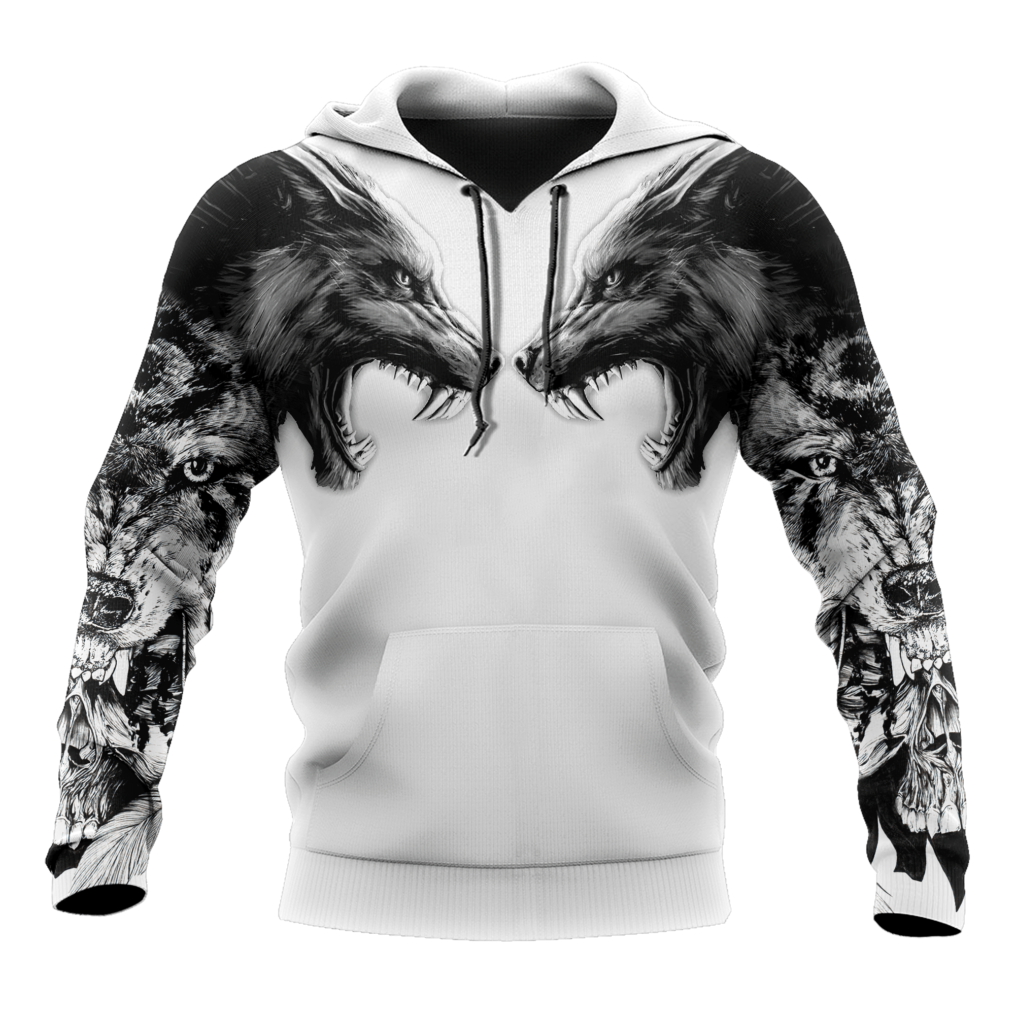 Tattoo wolf 3D hoodie shirt for men and women AM102014S