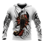 Scorpio Tribal Tattoo 3D All Over Printed Shirt for Men and Women