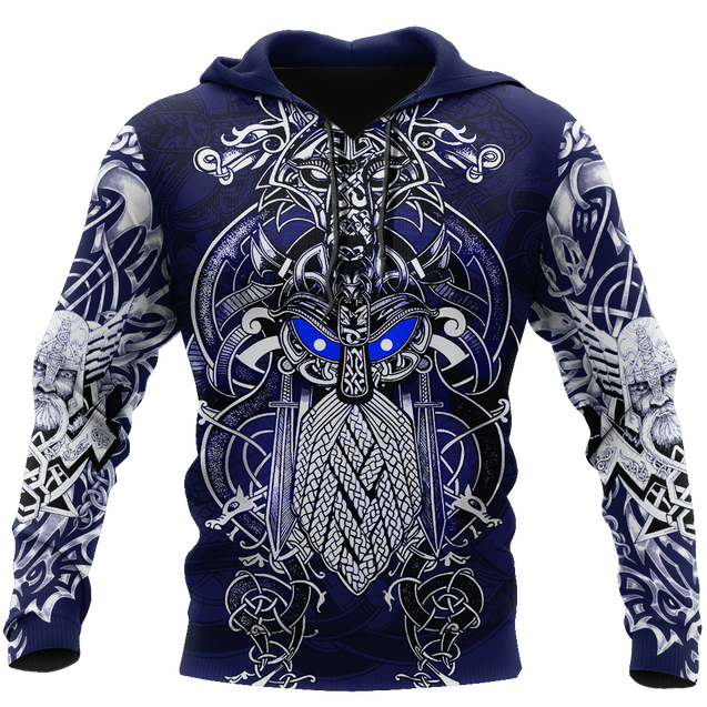 Odin Viking Tattoo Style-Apparel-HP Arts-Hoodie-S-Vibe Cosy™
