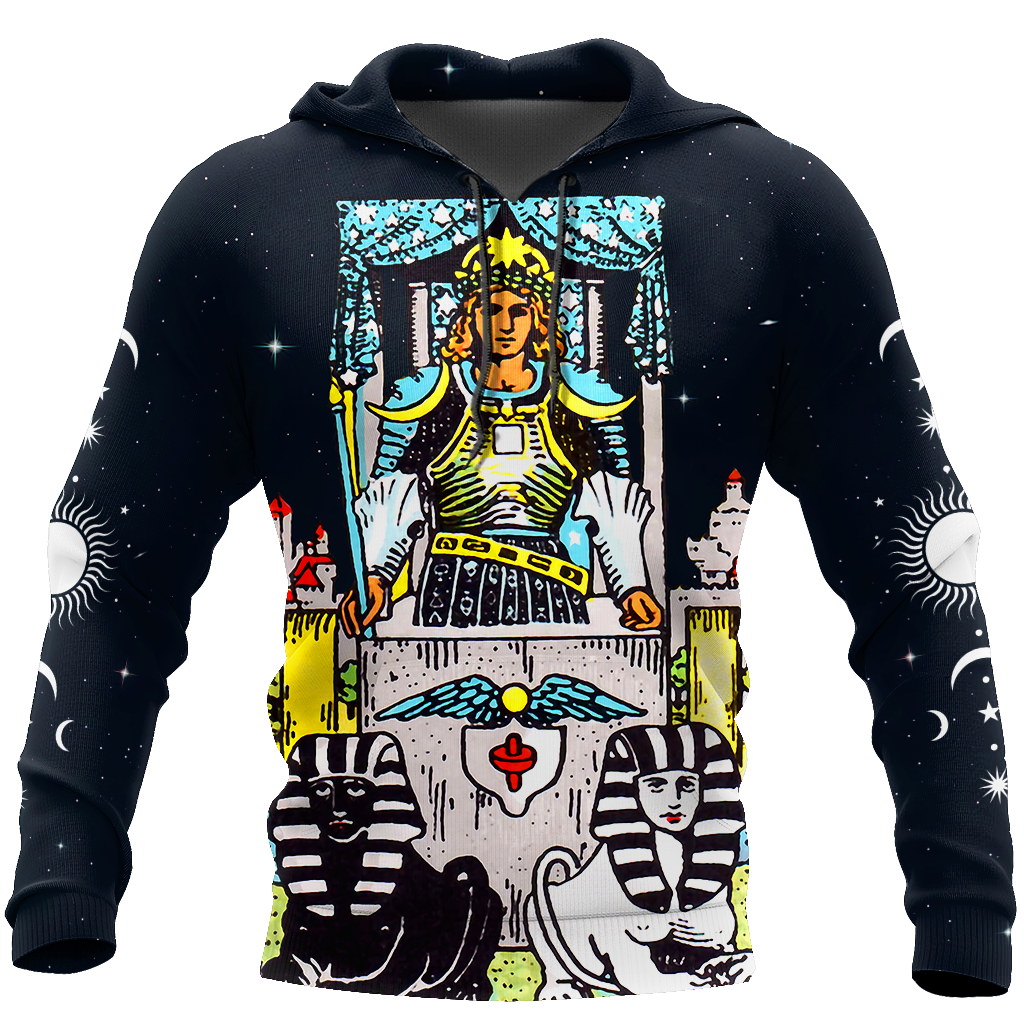 Tarot Cards The Chariot 3D All Over Printed Shirts For Men and Women AM150601-Apparel-TT-Hoodie-S-Vibe Cosy™